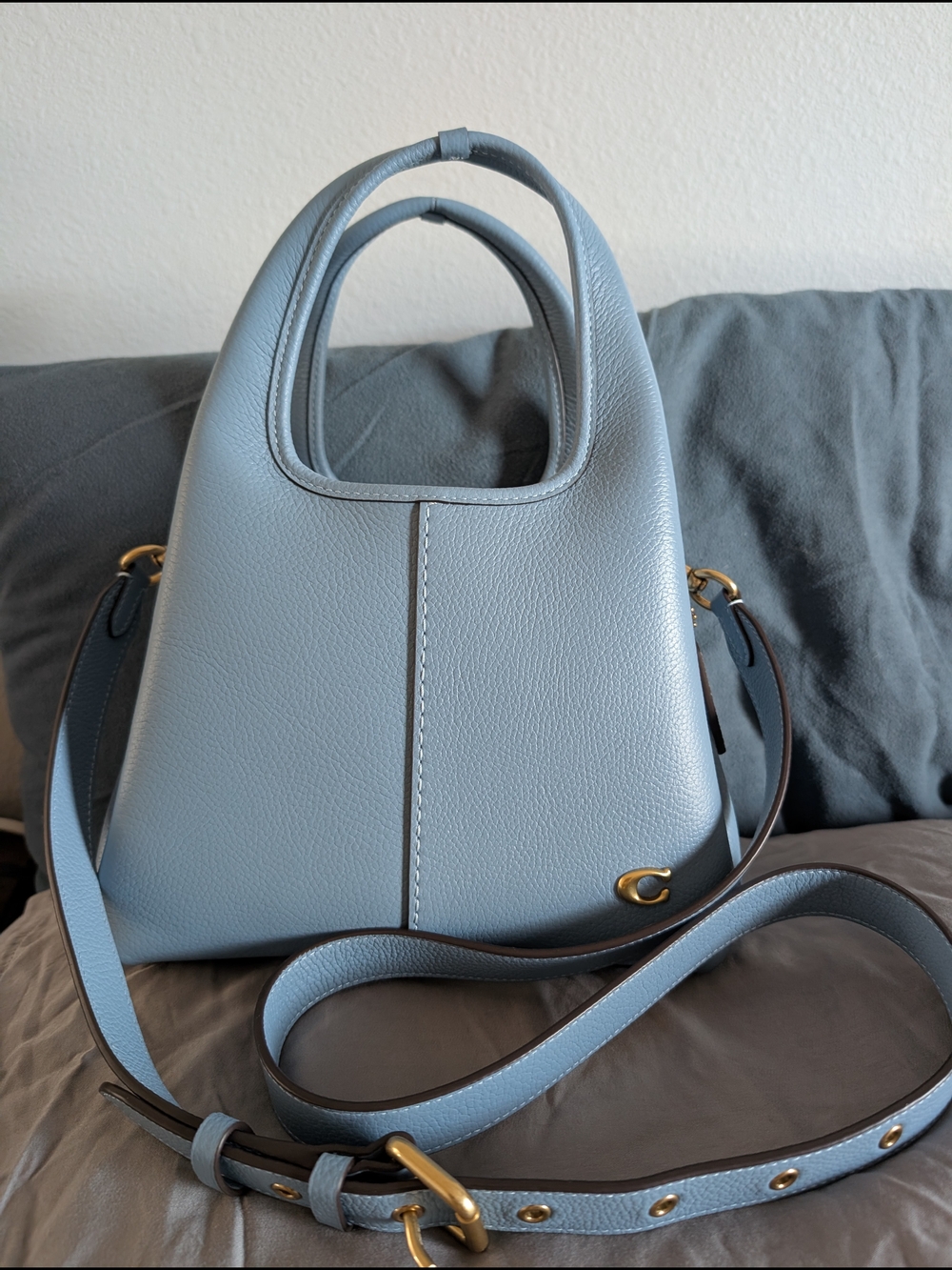 Coach Polished Pebble Leather Lana Shoulder Bag 23